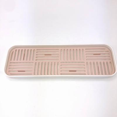 China Tea Cup Light Tray Drip Tray Storage Rack Double Layer Sustainable Dish Drying Rack Dish Rack Rectangle Waterlogging Cup Saucer for sale