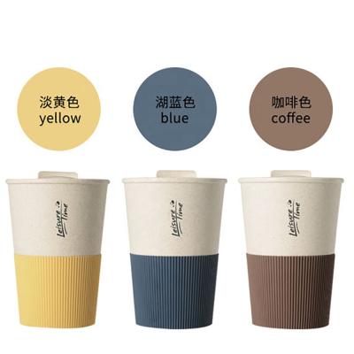 China Outdoor Sport Water Cup Student Water Bottle 400ml Fruit Juice Office Portable Stored Plastic Tea Cup Bring Your Own Offee Mug for sale