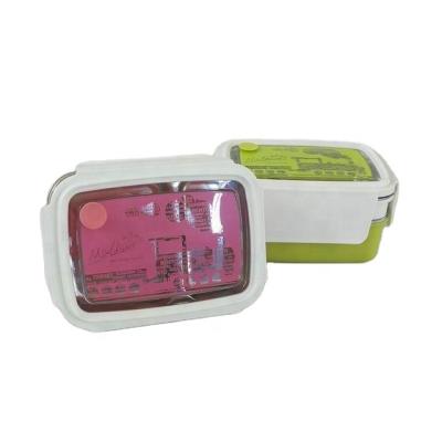 China Stainless Steel Viable Lunch Box Leakproof Steel Food Container for sale