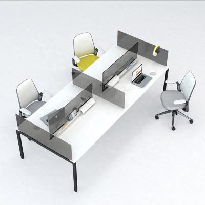 China Freely Combined Office Workstation 4 Person Workstation Office Furniture 4 Seats Office Workstation for sale