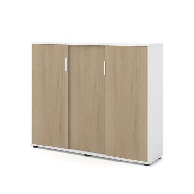 China (Others) Popular Design Office Furniture Simple Wooden Doors And Metal Frame Adjustable Filing Storage Cabinet for sale