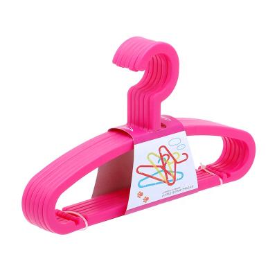 China Factory wholesale flat pp plastic hangers for clothes for sale