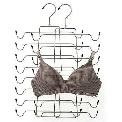 China Best Current Selling Multifunctional Folding Modern Metal Lingerie LINDON Product Bra Organizer Hangers for sale