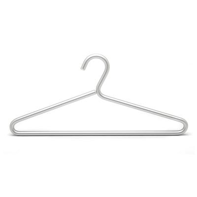 China Scandinavian Rated Custom Extra Thick Silver Aluminum Hanger from Supplier LINDON for Clothing for sale