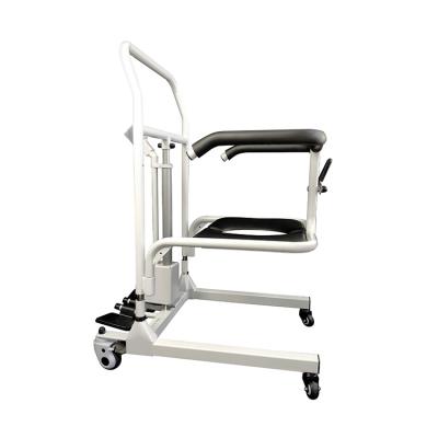 China Lift: Q235 Senyang Steel Medical Wheelchair Toilet Movement Nursing Hydraulic Electric Patient Transfer Commode Chair For Elderly for sale