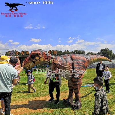 China Realistic Animatronic Mechanical Dinosaur Costume Park Realistic Dinosaur Costume Hidden Legs Dinosaur Costume for sale