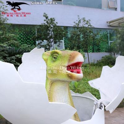 China Amusement Park Simulation Dino Egg And Foot Playground Handmade Fiberglass Product for sale