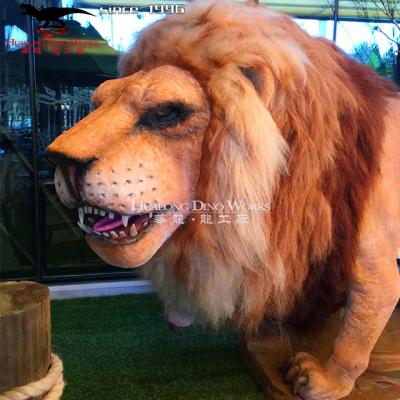 China Robotic Park Theme Park Lions Model Animatronic Animals for sale