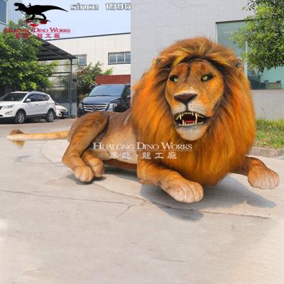 China Park Lion High Quality Animatronic Animals Statues For Sale for sale