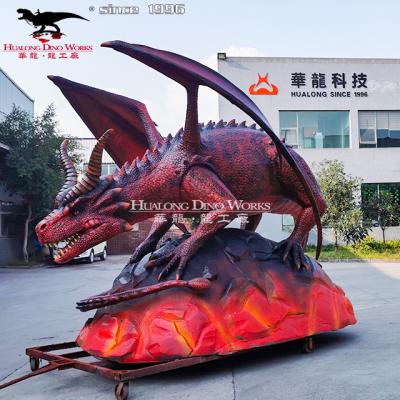 China Park Hualong Dino Works Realistic 3D Dragon Model Animatronic for Exhibition for sale