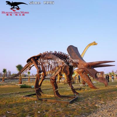 China Dinosaur Park Decoration Reproduction Dinosaur Fossils Artificial Dinosaur Bone Skeleton Small for sale