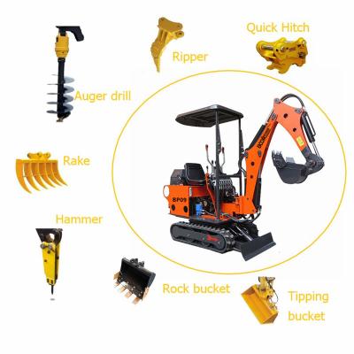 China Building Material Stores Mini Digger Price Bagger Machine Excavadora Excavators Tractor Loader For Sale 1 Ton 2 Ton 3 Ton Cheap Remote Control Excavator for sale