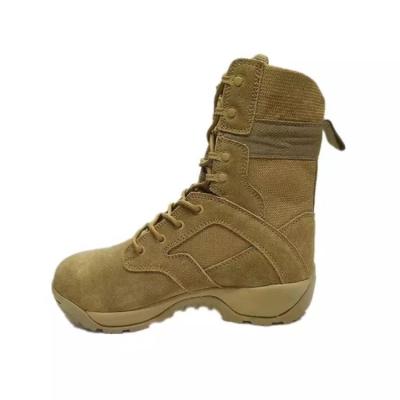 China Purchase anti-skid high cut shoes CE certification outdoor genuine leather combat boots for men's functional factory increasing work boots product for sale