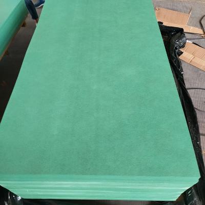 China Factory Wholesale MDF Board Sheet MDF Board Sheet MDF Colored Raw Green 18mm Single Wood Moisture Proof 3mm 6mm 12mm 15mm HMR for sale