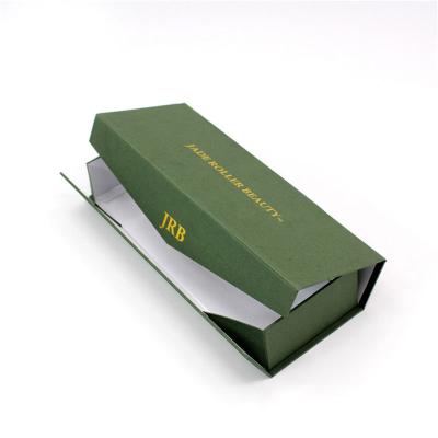 China Jewelry Storage Box Green Velvet Jewelry Box Packaging Recycled Paper Jewelry Boxes With Wrinkle Brochure for sale