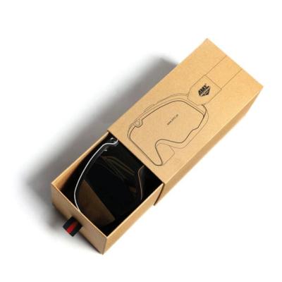 China Recycled Custom Logo Cardboard Gift Sunglasses Packaging Materials Box for sale