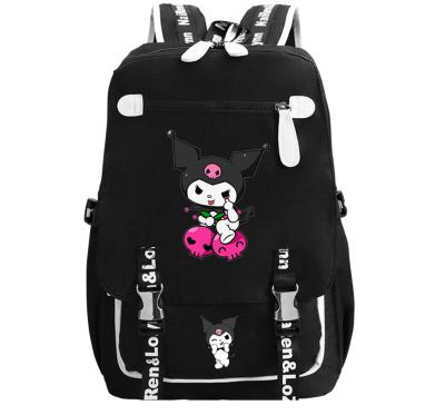 China Cute Cartoon Sanrio Kuromi Girl Schoolbag Student Backpack Large Capacity Kuromi Backpack Bag Handbag for sale