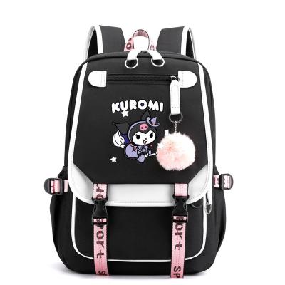 China Student Schoolbag Outdoor Backpack Kawaii Sanrio Mymelody Kuromi Cinnamoroll Pompom Purin Backpack Cartoon New Large Capacity for sale