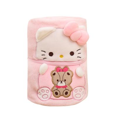 China Sanrioed Style Kawaii Cute Soft Cinnamoroll From Japan My Office Covering Nap Air Conditioner Blankets Anime Cartoon Melody Kuromi Kt Cat Small for sale