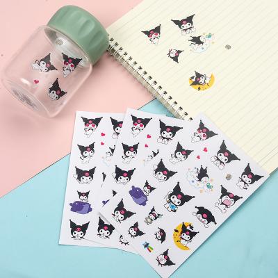 China Cute Waterproof+Eco-friendly Melody Kuromi Kawaii Stickers Vinyl Stickers for Laptop Luggage Skateboard Kids DIY Cartoon Animals Graffiti Sticker for sale