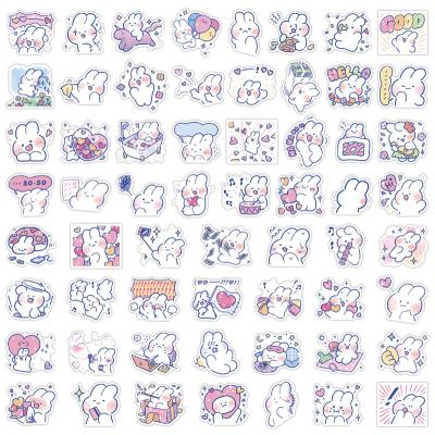 China Waterproof+Eco-friendly 60pcs Cute Melody Kuromi Kawaii Stickers Vinyl for Laptop Luggage Skateboard Kids DIY Cartoon Animals Graffiti Sticker for sale