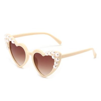 China Cute Cartoon Pink PC Fashion Heart Kids Sunglasses Children Cartoon Sun Glasses Retro Frame Baby Boys Girls Sun Glasses UV400 Eyewear for sale