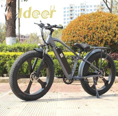 China Cheap Aluminum Alloy Ideer Ddp USA Alloy Frame 26 Inch 5 Speed ​​Tires 48V 750W Fat Suspension Foldable Electric Bicycle for sale