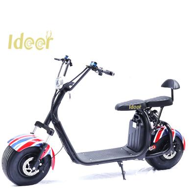 China Free Shipping Unisex Electric Scooter Chopper EEC Coc 1000W 2000W Door to Door Electric Scooter from Ideer for sale