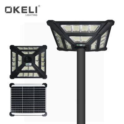 China Garden OKELI High Lumens Garden Ip65 Waterproof 600W RGB Integrated Outdoor All In One Solar Led Street Light for sale