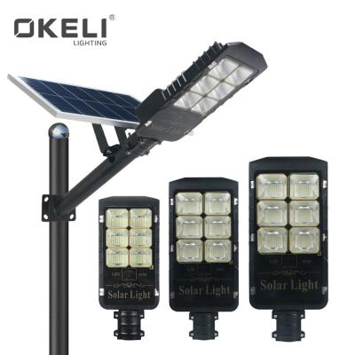 China Easy to Install/Intense Brightness OKELI High Lumen IP65 50W 80W 100W 150W 200W 300W Waterproof Outdoor Solar LED Street Light for sale