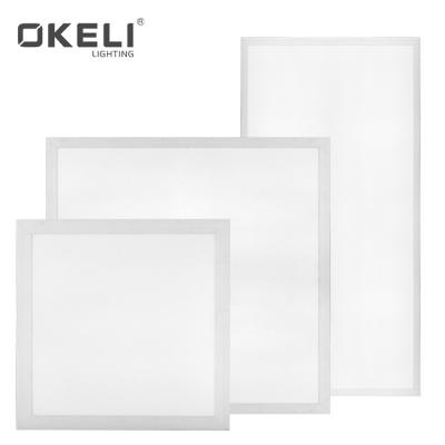 China OKELI Modern Slim Square Rectangle Office Desk Aluminum Iron 18W 24W 48W 72W Ceiling Recessed LED Panel for sale