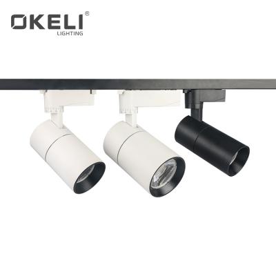 China OKELI Modern High Lumen For Clothing Store Spotlight Aluminum COB 10W 20W 30W LED Track Light for sale