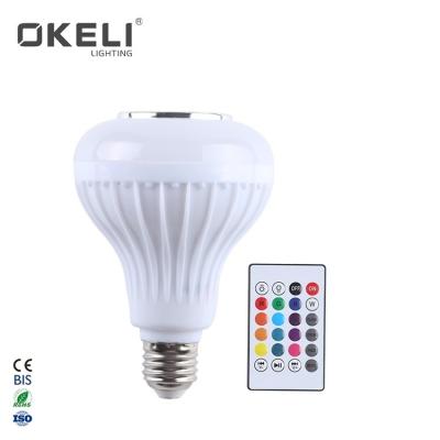 China 5050/5730 OKELI 10W RGBW Chip Wireless Pardent Color App Control Led Music Changing Light Bulb for sale