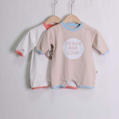 China 100% Cotton Baby Letters One Piece Suit for Boys and Girls Fashionable and Comfortable Low Price One-Piece Clothing for sale