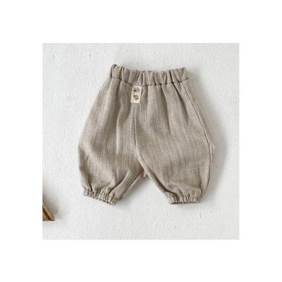 China Anti-Wrinkle Soft Breathable Children Casual Walkers Pants Cotton Baby Pants Springs New Baby Pants for sale