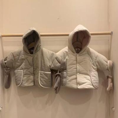 China 2021 new children's double-sided warm windproof jacket, cotton padded windproof jacket for sale