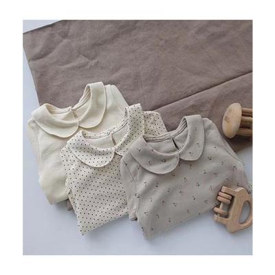 China New Autumn Clothes Baby Cotton Knitted T-shirt Casual Baby Clothing for sale