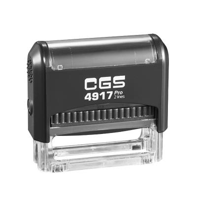 China Office CGS Pro Series 4917 Self Inking Stamps (Size: 50x10mm, BLACK BODY) for sale