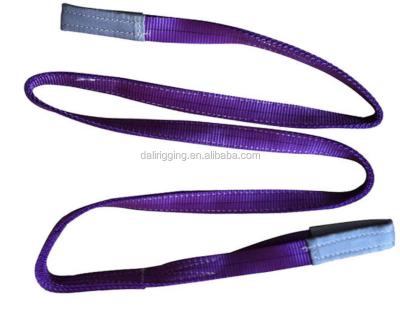 China Logistics Heavy Duty Cargo Lashing Polyester Webbing Lifting Sling for sale