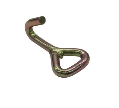 China Steel 25mm Zinc Plate Single J Hook For Cargo Lashing for sale