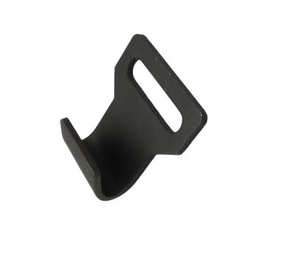 China Steel Black Powder Coated Flat Metal Hook for sale