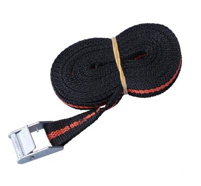 China 1 Inch 25mm Polyester Belt Metal Cam Buckle Lashing Mini Ratchet Link Strap Down for sale