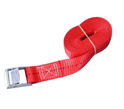 China 1 Inch Polyester Belt Polyester Cargo Lashing Reatchet Tie Down Cam Buckle Strap for sale