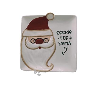 China Cartoon Design Christmas X'mas Dinnerware Set Eco-friendly Porcelain Dish for sale