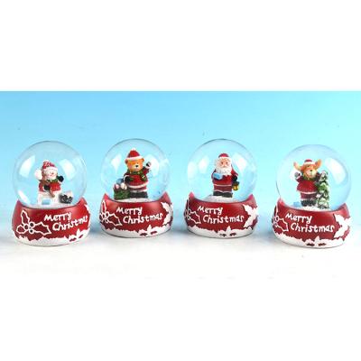 China China Luxury Musical Train Snow Christmas Light Music Unique Led Glass Globe for sale