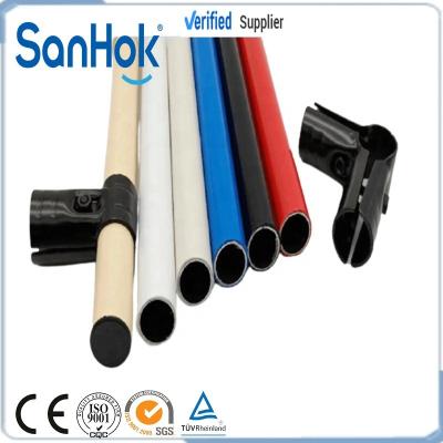 China Storage Rack Diameters 0.8-2.0mm Millimeter High Quality 28 Thickness Carbon Steel PE Coating Lean Pipe For Workbench for sale