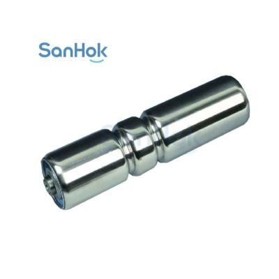 China Double Roller Conveyor Steel Shaft Spline Conveyor Roller with SUS 201 or SUS 304 Tube Made by Sanhok for sale