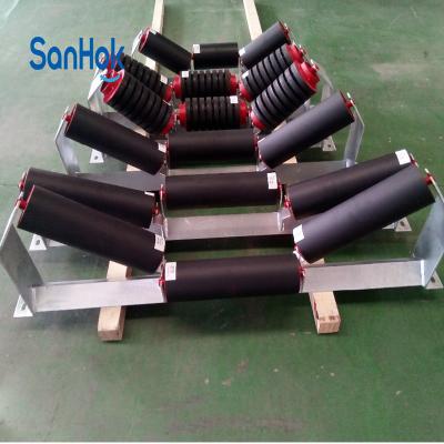 China Heat Resistant Assembly 35 Corner Conveyors Complete Troughing Waiting Rollers for sale