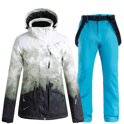 China Windproof, Warm and Breathable OEM Ski Suit High Quality Outdoor Waterproof Adult Ski Suit Breathable Ski Jacket and Snow Pants for sale