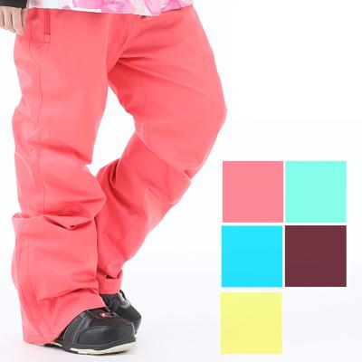 China Anti-UV Outdoor Waterproof Windproof Leisure Pants Women's Skiing Snowboarding Pants Warm Breathable OEM for sale